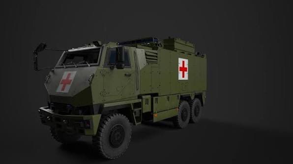 Ambulance Tactique Verte 6x6